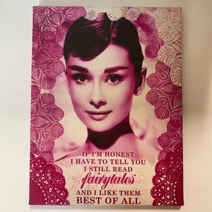 AUDREY HEPBURN FRAMEABLE CANVAS PHOTO